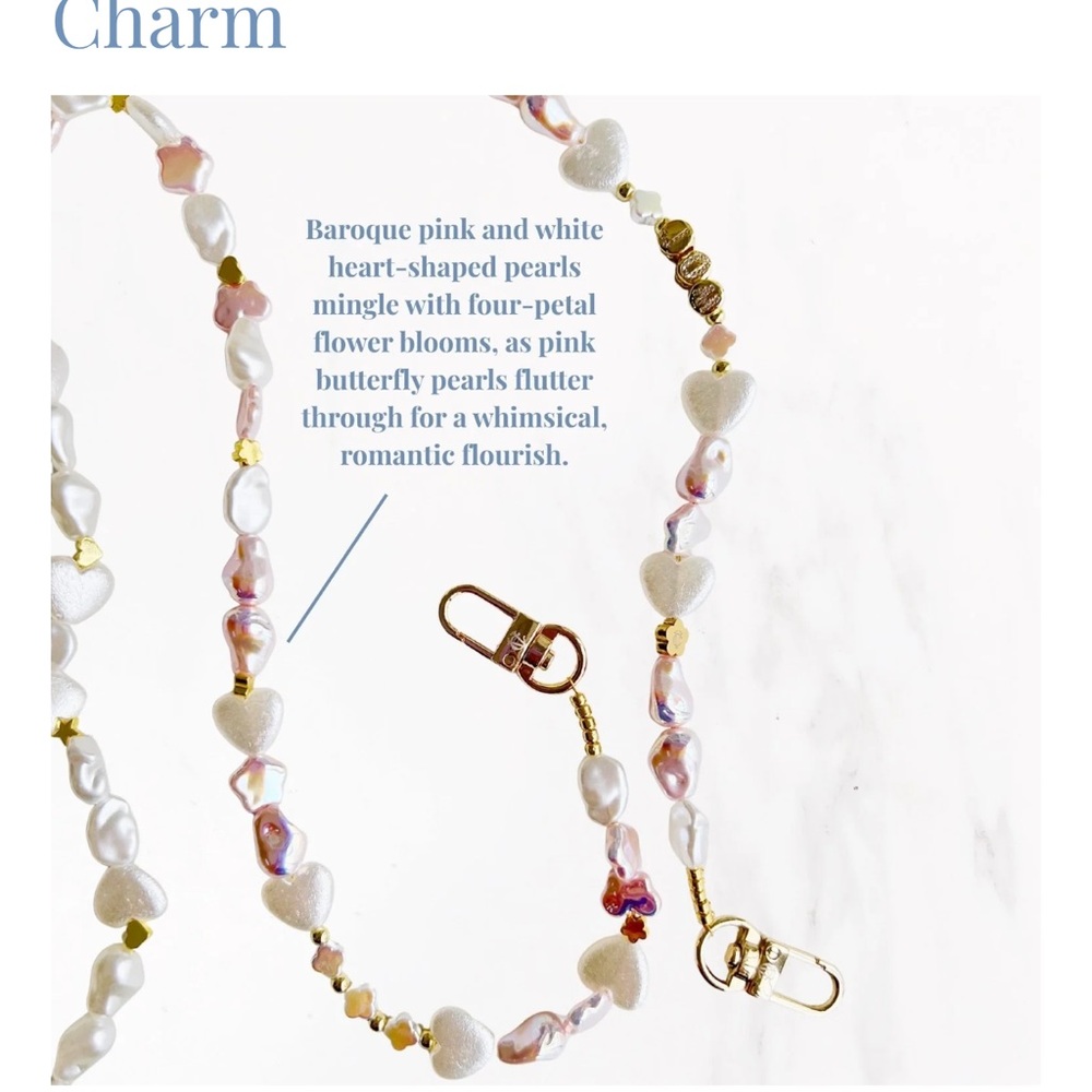 Valerie Constance Heart and Pearl Phone Case